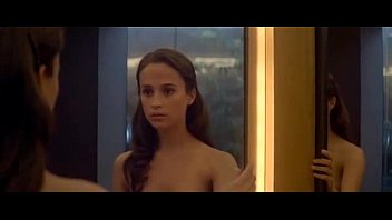 Alicia Vikander nude scenes in Ex Machina (2015)
