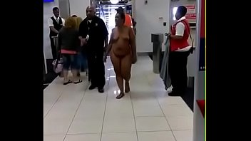 tight pussy girl walk around in  airport nude