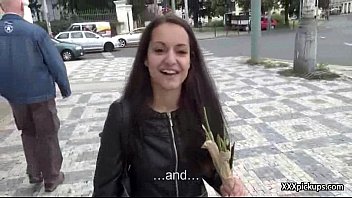 Hot Euro Girl Picked Up And Fuck Stranger in Public 17
