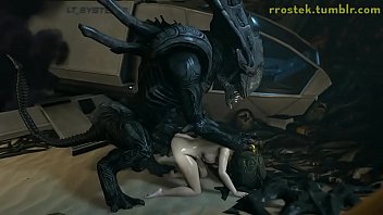 Hardcore 3D Animation Samus and Aliens Deepthroat and Vaginal
