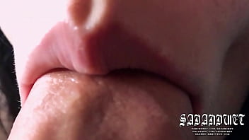 EXTREMELY CLOSE UP BLOWJOB, LOUD SUCKING ASMR SOUNDS & HUGE THROBBING CUMSHOT IN MOUTH