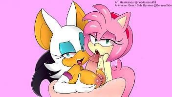 Amy Rose and Rouge Titjob