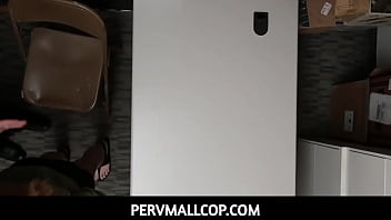 PervMallCop - Officer Face Fucks Thief teen With His Fat Dick - Kat Monroe